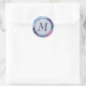 Stijlvolle monogram envelop afdichting ronde sticker (Tas)