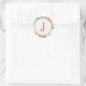 Stijlvolle monogram envelop afdichting ronde sticker (Tas)