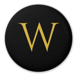 Stijlvolle monogram keramische meubelknop knop