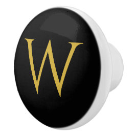 Stijlvolle monogram keramische meubelknop knop
