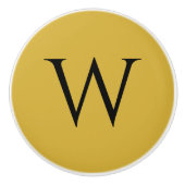 Stijlvolle Monogram M Gouden Keramische Meubelknop Knop (Voorkant)