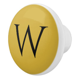 Stijlvolle Monogram M Gouden Keramische Meubelknop Knop