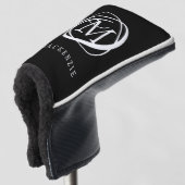Stijlvolle Monogram Naam Aangepaste kleuren Golfheadcover (3/4 voorkant)