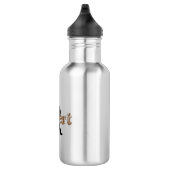 Stijlvolle Monogram Naam Initiaal Modern  Waterfles (Rechts)