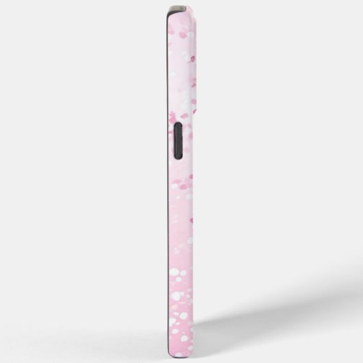 Stijlvolle monogram naam roze glitter Case-Mate iPhone case (Achterkant / Rechts)
