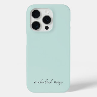 Stijlvolle Monogram Ocean Spray Modern Script iPhone 15 Pro Case