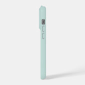 Stijlvolle Monogram Ocean Spray Modern Script iPhone Hoesje (Linkerkant)