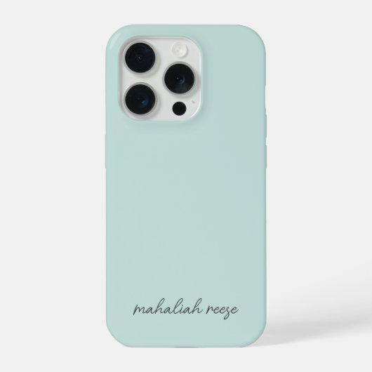Stijlvolle Monogram Ocean Spray Modern Script iPhone Hoesje (Achterkant)