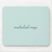 Stijlvolle Monogram Ocean Spray Modern Script Muismat (Voorkant)