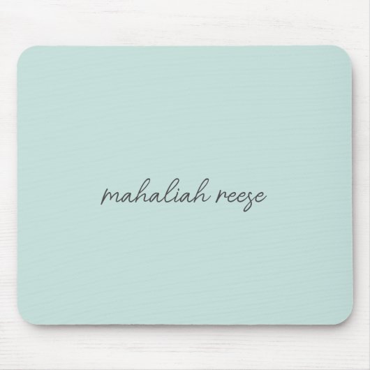 Stijlvolle Monogram Ocean Spray Modern Script Muismat (Voorkant)