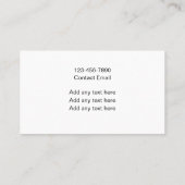 Stijlvolle Monogram ontworpen Visitekaartjes (Achterkant)