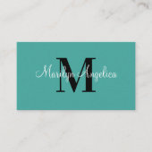 Stijlvolle Monogram ontworpen Visitekaartjes (Voorkant)