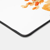 Stijlvolle Monogram Roze Waterverf floraal Bureaumat (Hoek)