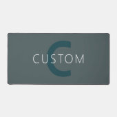 Stijlvolle Monogram Sjabloon Bureaumat (Voorkant)