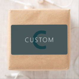 Stijlvolle  Monogram Sjabloon Etiket