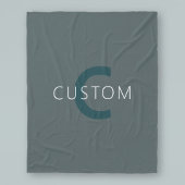 Stijlvolle Monogram Sjabloon Fleece Deken