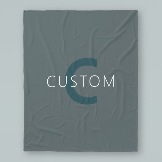 Stijlvolle  Monogram Sjabloon Fleece Deken