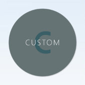 Stijlvolle Monogram Sjabloon Labels