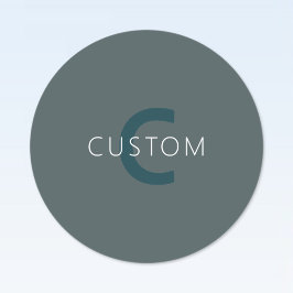 Stijlvolle Monogram Sjabloon Labels