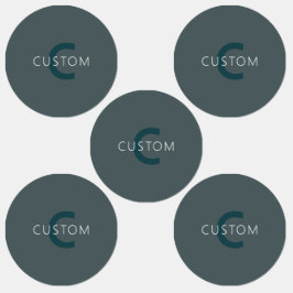 Stijlvolle  Monogram Sjabloon Labels