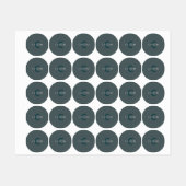 Stijlvolle  Monogram Sjabloon Labels (Vel)