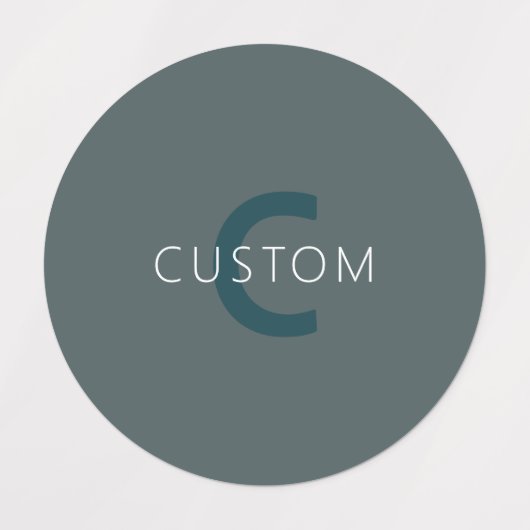 Stijlvolle  Monogram Sjabloon Labels (Design 2)