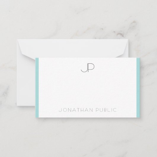 Stijlvolle monogram Sjabloon Minimalistisch legant (Voorkant)