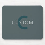 Stijlvolle Monogram Sjabloon Muismat (Voorkant)