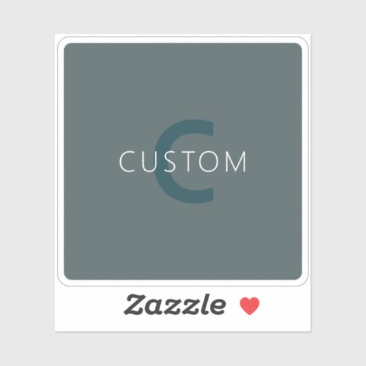 Stijlvolle  Monogram Sjabloon Sticker (Vel)