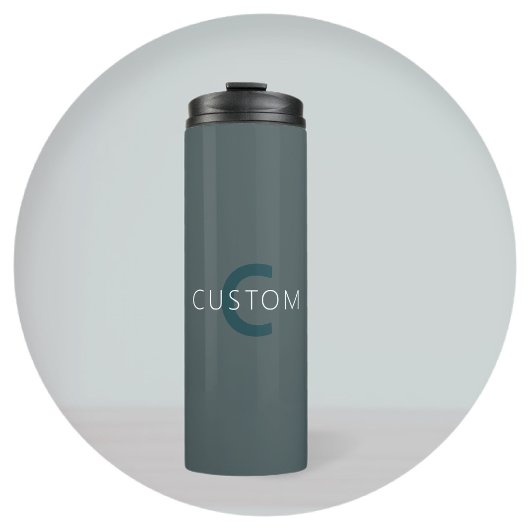 Stijlvolle  Monogram Sjabloon Thermosbeker