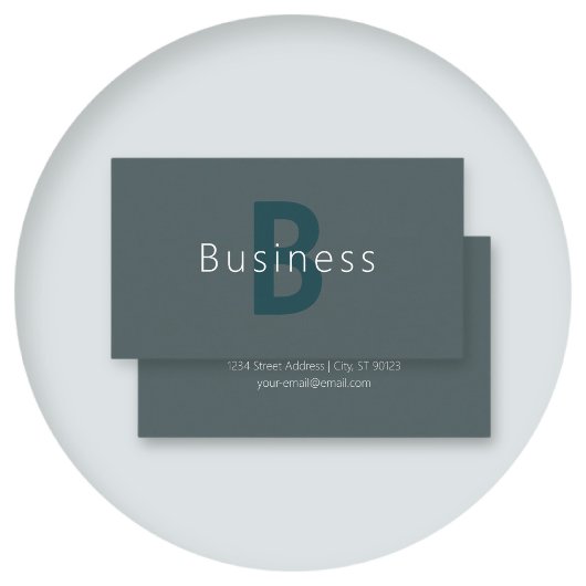 Stijlvolle  Monogram Sjabloon Visitekaartje