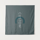 Stijlvolle Monogram Sjabloon Wandkleed (Voorkant (horizontaal))