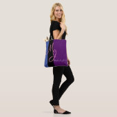 Stijlvolle monogram tekstontwerp Winkeltas Tote Bag (Op model)