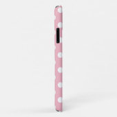 Stijlvolle monogram trio roze pooldots Case-Mate iPhone case (Achterkant/rechts)
