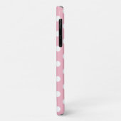 Stijlvolle monogram trio roze pooldots Case-Mate iPhone case (Achterkant/links)