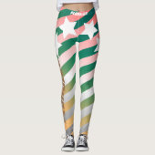 Stijlvolle monogramme lijnsterren werken uit leggings (Voorkant)