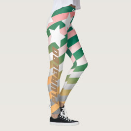 Stijlvolle monogramme lijnsterren werken uit leggings