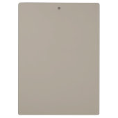 Stijlvolle monogrammen Naam Professional Taupe Bro Klembord (Achterkant)