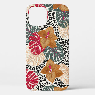Stijlvolle mooie tropische bosafdruk op luipaard Case-Mate iPhone case