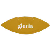 Stijlvolle mosterd geel effen aangepaste naam american football (Paneel)