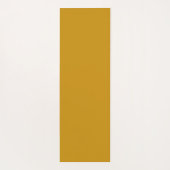 Stijlvolle mosterd geel effen aangepaste naam yogamat (Achterkant)