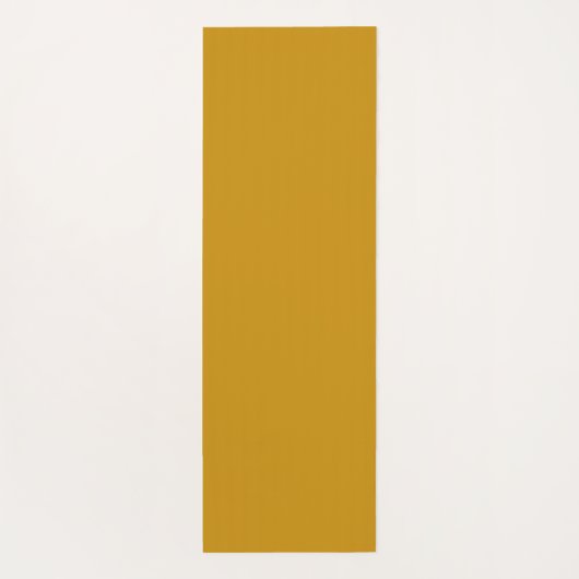 Stijlvolle mosterd geel effen aangepaste naam yogamat (Achterkant)