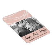 Stijlvolle mousserende lichten Foto opslaan Datum Magneet (Rechterzijde)