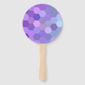 Stijlvolle Mozaïek Geometrisch Handwaaier (Achterkant)