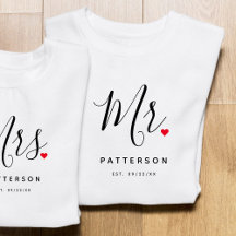 Stijlvolle Mr Custom Last Name & Date Wedding