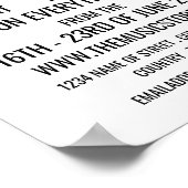 Stijlvolle muziekinstrumentenwinkel poster (Hoek)