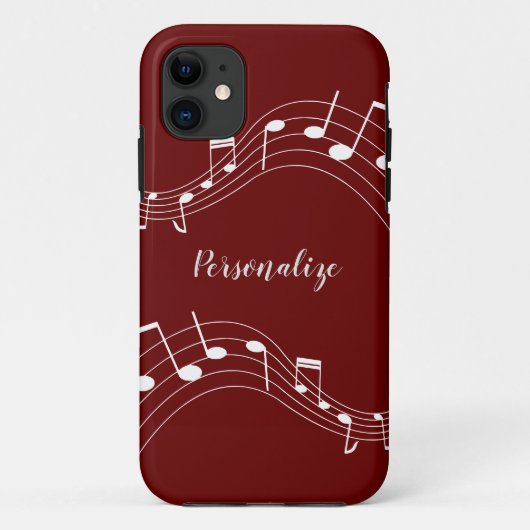 Stijlvolle Muzieknoten Trendy Cool Persoonlijk Hoe Case-Mate iPhone Case (Achterkant)