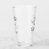 Stijlvolle Muzieknoten Trendy Cool Persoonlijke Dr Glas (Links)