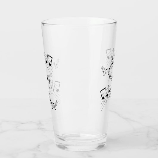Stijlvolle Muzieknoten Trendy Cool Persoonlijke Dr Glas (Links)