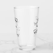 Stijlvolle Muzieknoten Trendy Cool Persoonlijke Dr Glas (Rechts)